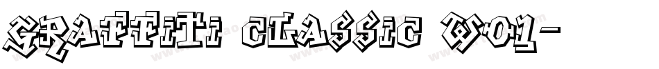 Graffiti Classic W01字体转换